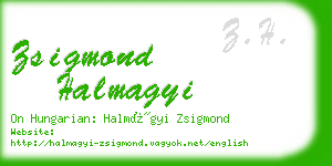 zsigmond halmagyi business card